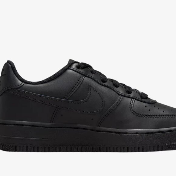 *NEW* WOMEN Nike Air Force 1 '07 Low Triple Black, Size W 6 - Picture 4 of 4